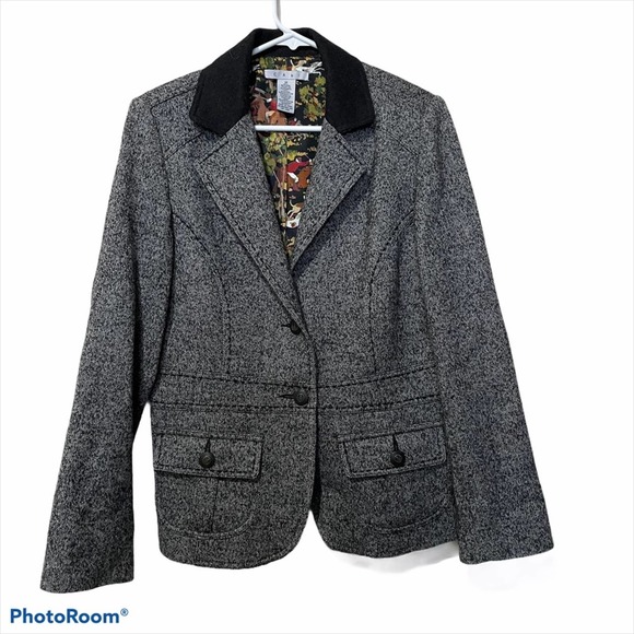 CAbi Jackets & Blazers - CAbi Fox Hunt Tweed Riding Equestrian Jacket
